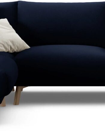 Chaiselongsofa Micadoni Naomi Venstrevendt Hjørnesofa Kongeblå Velour B280 D195