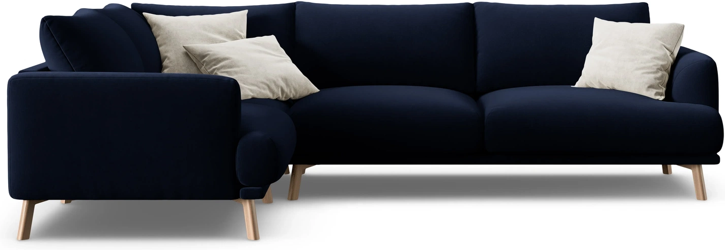 Chaiselongsofa Micadoni Naomi Venstrevendt Hjørnesofa Kongeblå Velour B280 D195