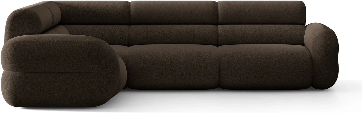 Chaiselongsofa Micadoni Neo Venstrevendt Hjørnesofa Brun Boucl 295x210