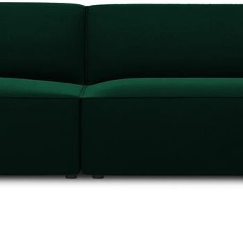 Chaiselongsofa Micadoni Ruby Flaskegrøn Velour Hjørnesofa Højrevendt 366 Plads Til