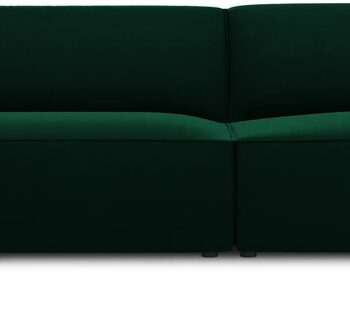 Chaiselongsofa Micadoni Ruby Venstrevendt Flaskegrøn Velour 366x180