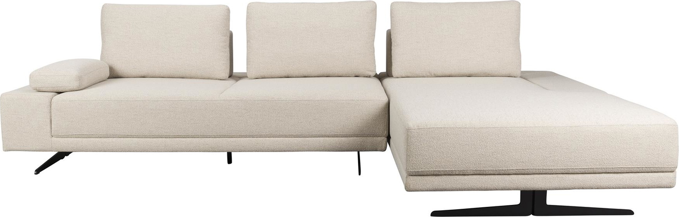 Dutchbone Shelly Chaiselongsofa Højrevendt Lysgrå Polyester