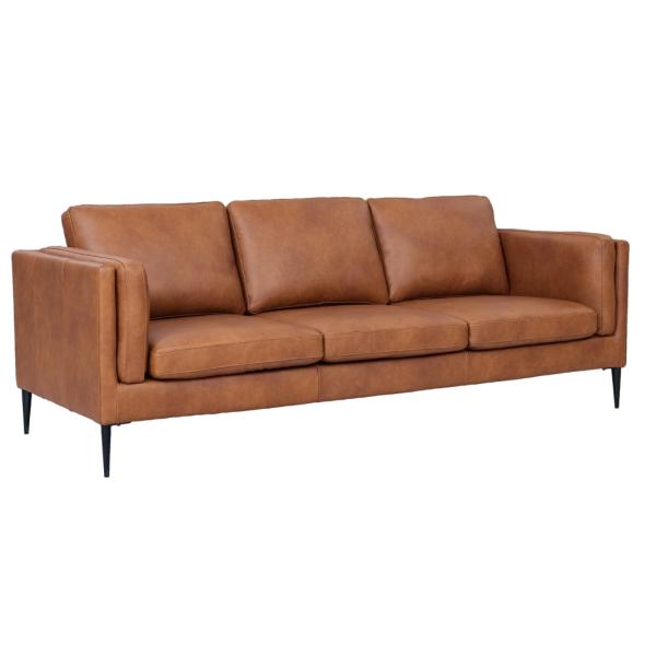 Furnhouse Valencia Pers Læder Cognac 220x88x83cm