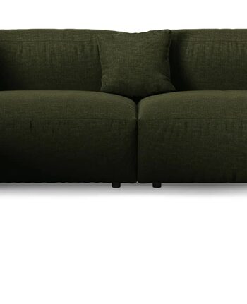 Hjørnesofa Chaiselong Micadoni Martina Venstrevendt Pers B420 D330 Grøn Boston Forest Strukturstof