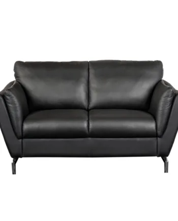 Mobel Santana Personers Sofa Sort Læder 148  Møbelsalg