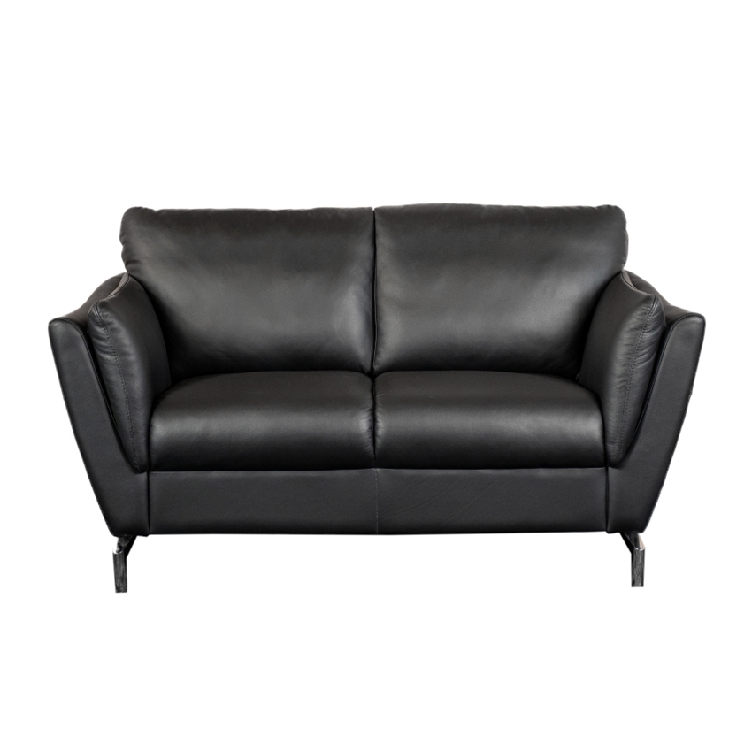 Mobel Santana Personers Sofa Sort Læder 148 Møbelsalg
