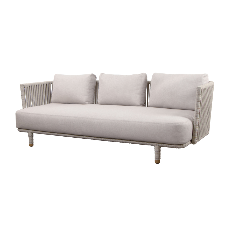 Moments 3pers Sofa Incl Hynde Sand Soft Rope Air Touch Hynde Sand