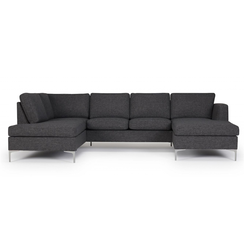 Nordly Madrid Sofa Grå Sofa Metalben 294 Møbelsalg