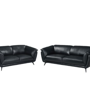 Parma 2pers Sofa Sort Læder