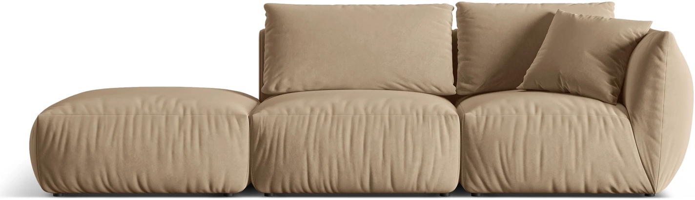 Personers Sofa Micadoni Chris Venstrevendt Mandelbeige Velour 315
