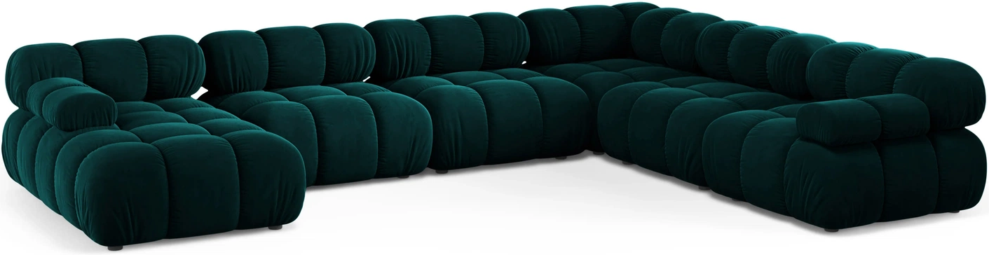 Sofa Micadoni Bellis Højrevendt 376x282 Venus Velour Dyb Petrol Plads Til