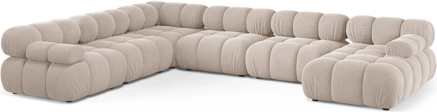 Sofa Micadoni Bellis Venstrevendt 376282 Lys Beige Velour Venus Plads Til Cleanaboo Petproof