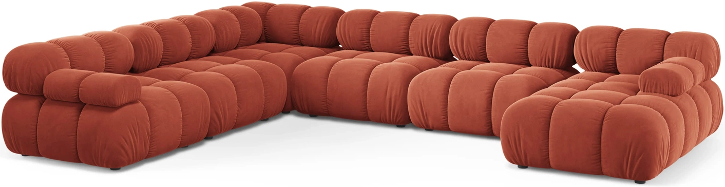 Sofa Micadoni Bellis Venstrevendt Koral Velour Venus 376x282 Chaiselong Plads Til Pers