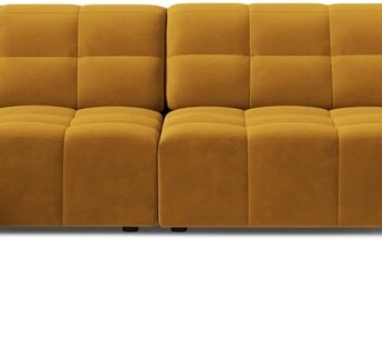 Sofa Micadoni Jennifer Højrevendt Chaiselong Gul Velour 375x263
