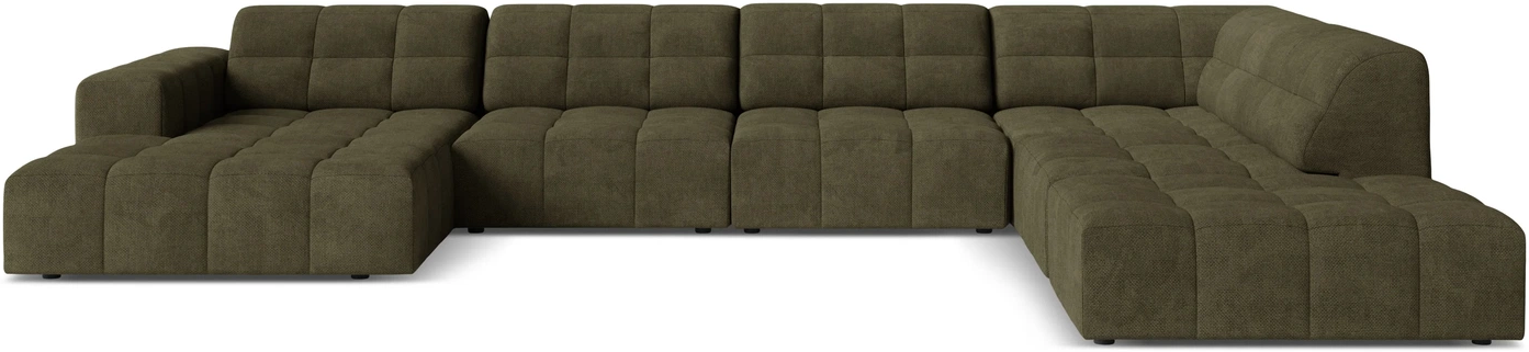 Sofa Micadoni Jennifer Højrevendt Olivengrøn Chenille Til Pers B375d263h78