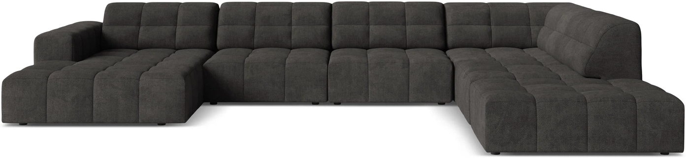 Sofa Micadoni Jennifer Højrevendt Personers Chenille Eden Graphite Mørkegrå B375 D263