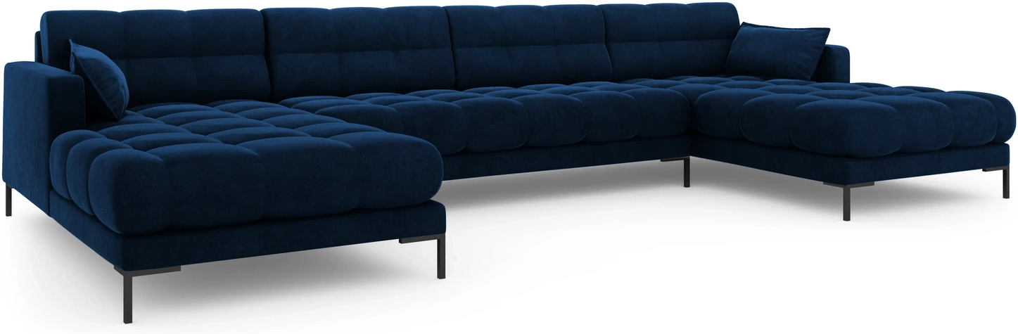 Sofa Micadoni Mamaia Kongeblå Velour Personers Chaiselong Sofa