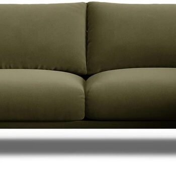 Sofa Micadoni Naomi Hjørnesofa Højrevendt 365x235 Grøn Velour Siddepladser